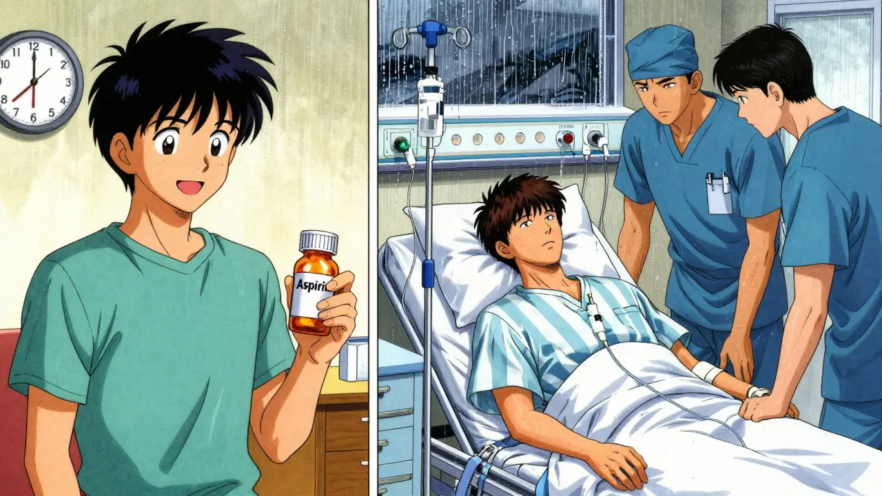 A patient returning to hospital for repeat desensitization after a break, symbolizing the temporary nature of tolerance.